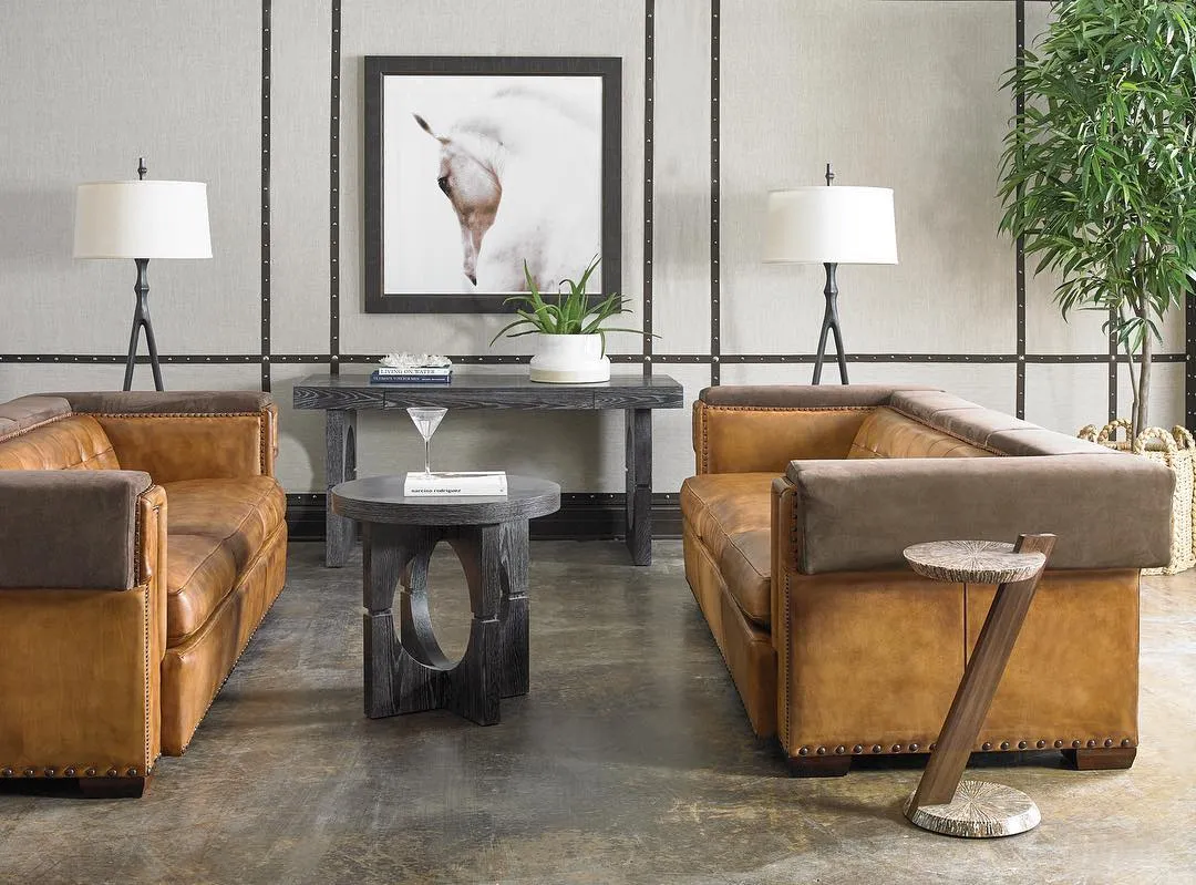 King Cowboy Leather Sofa with Power Recline