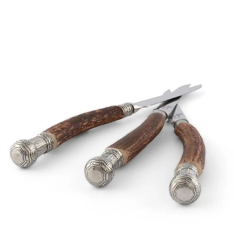 King Crown Antler Steak Knives