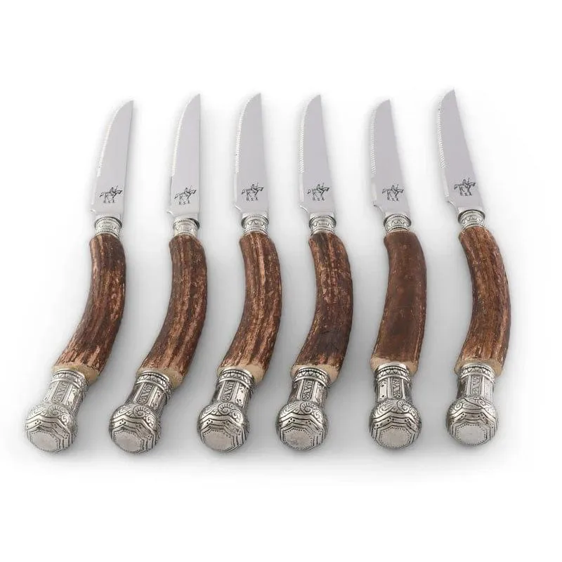 King Crown Antler Steak Knives