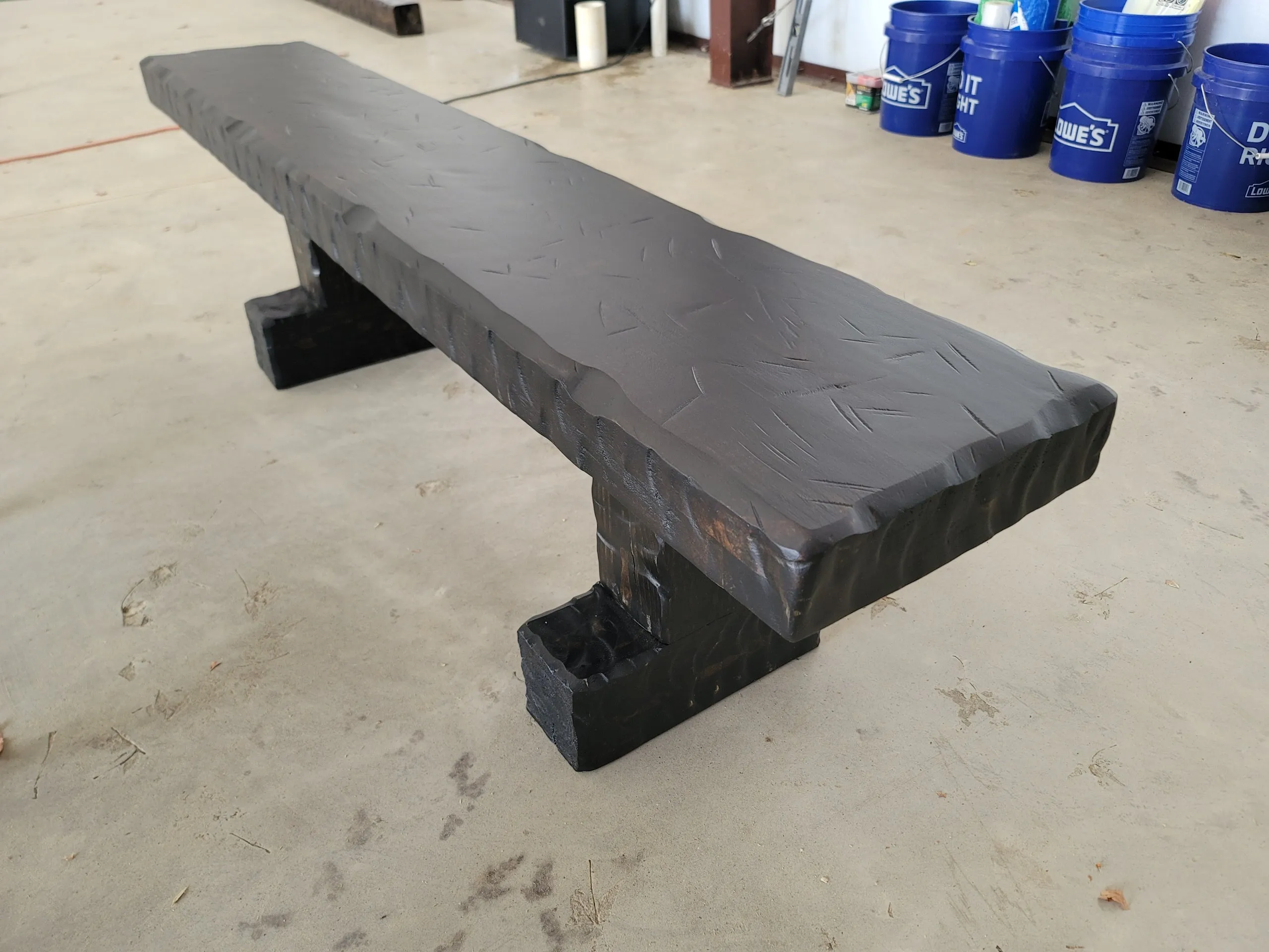 Knotty Alder Wood Rustic Dining Bench