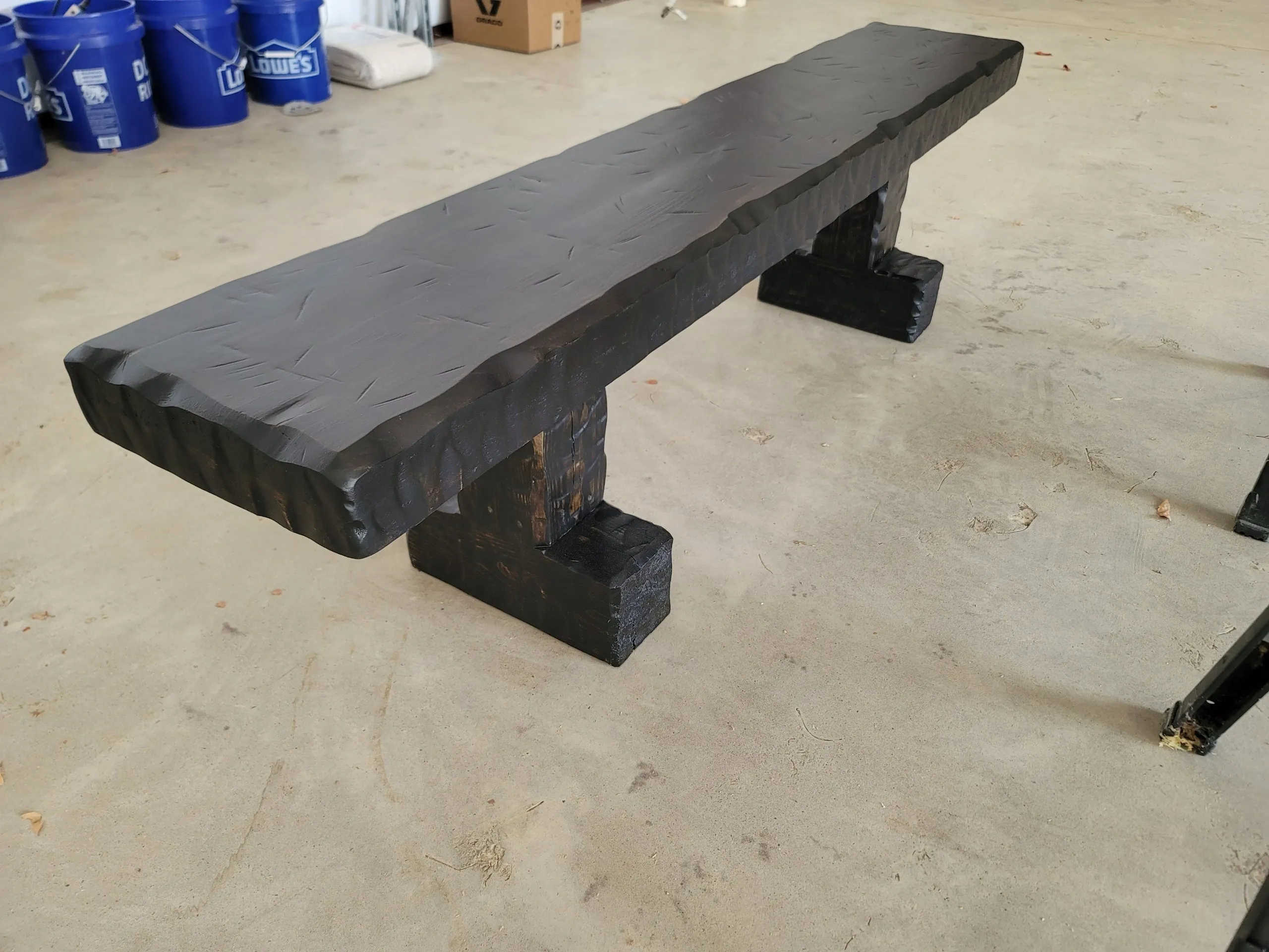Knotty Alder Wood Rustic Dining Bench