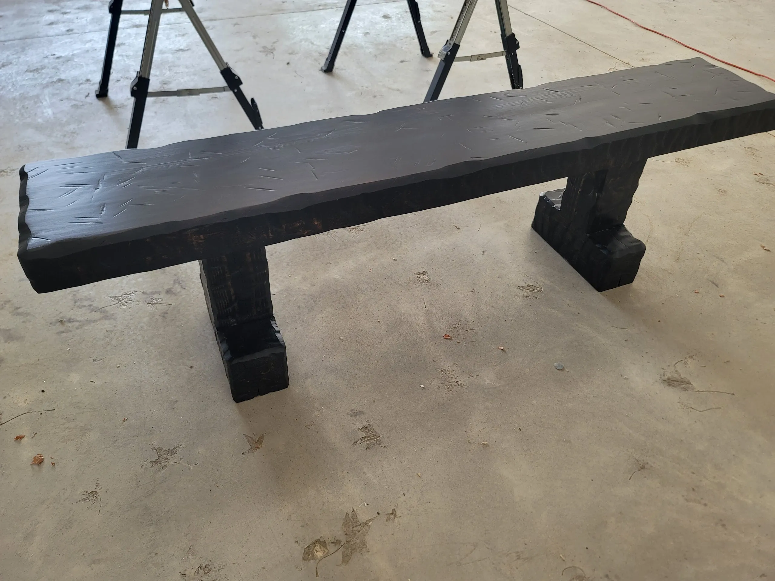 Knotty Alder Wood Rustic Dining Bench