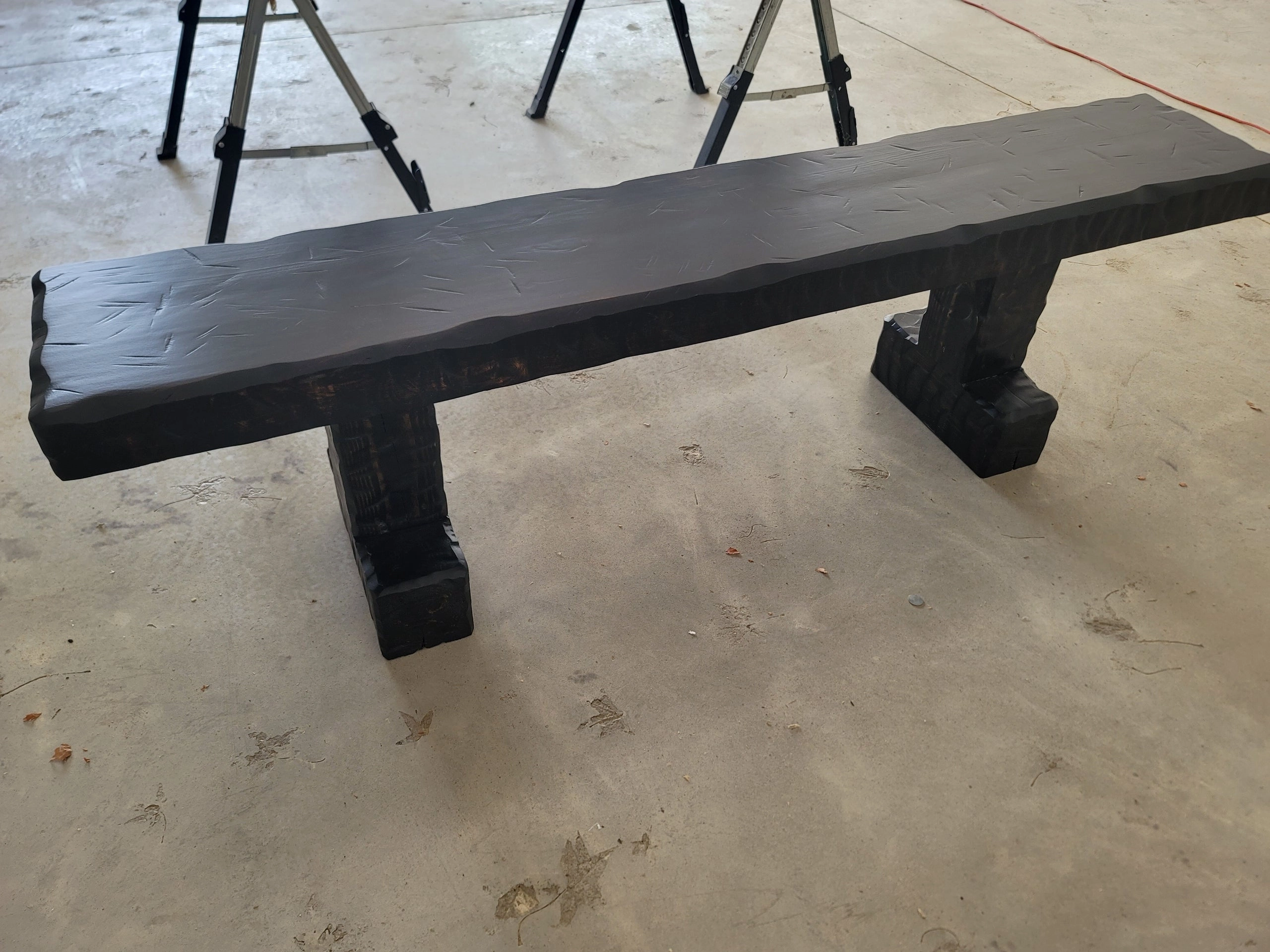 Knotty Alder Wood Rustic Dining Bench