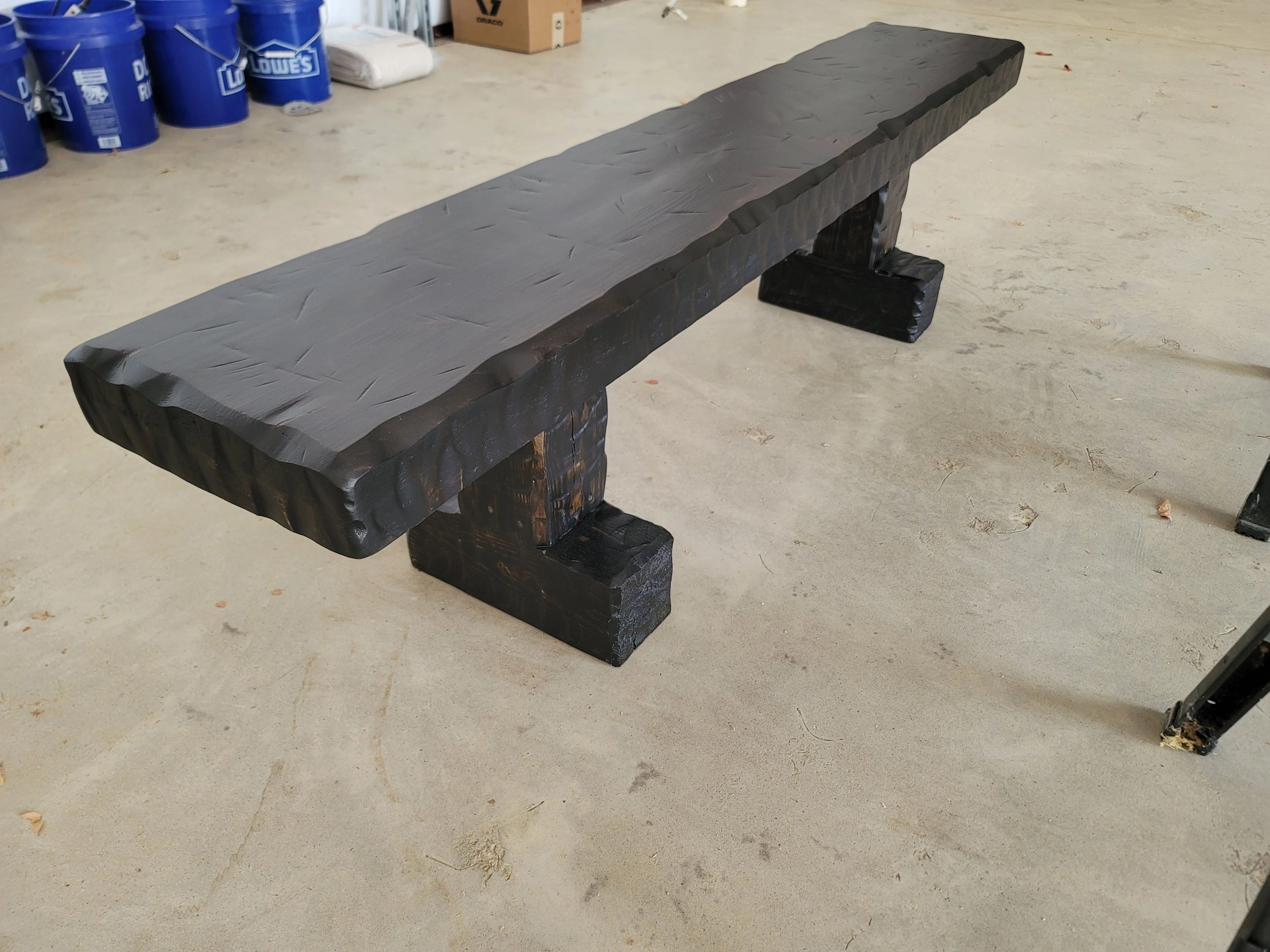 Knotty Alder Wood Rustic Dining Bench