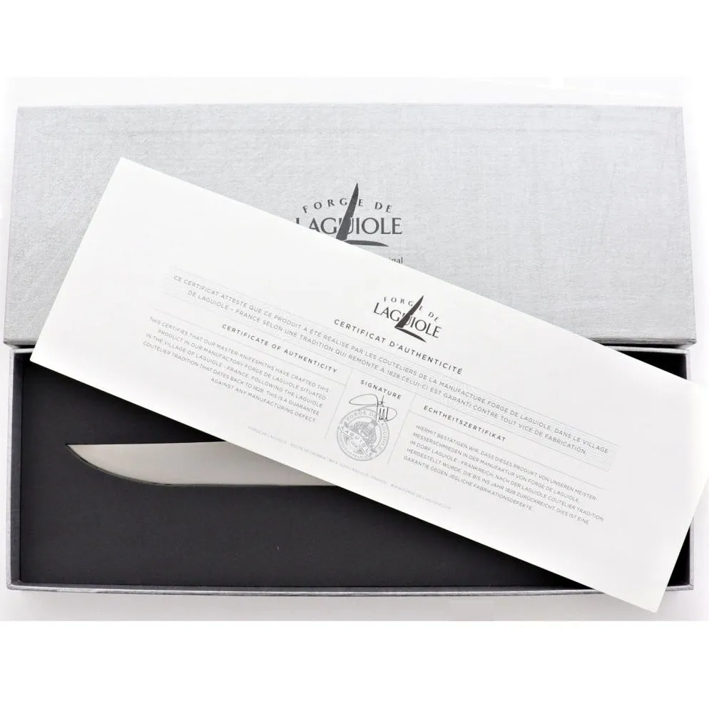 Laguiole Bread Knife Horn Tip Handle - Shiny Finish