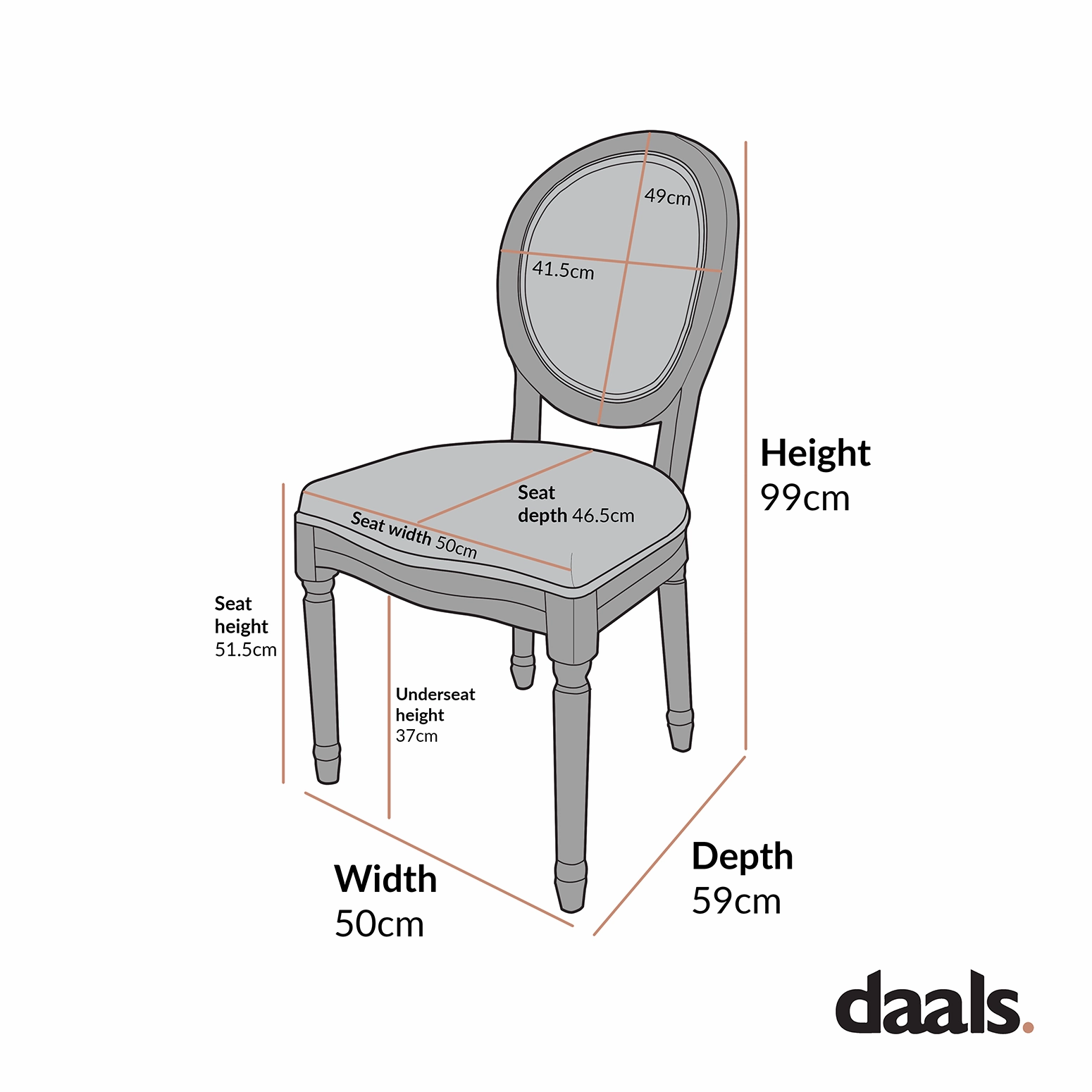 Lainston Set of 2 Classic Weathered Oak Dining Chairs, Oatmeal Brushed Fabric