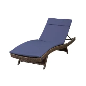 Lakeport Outdoor Adjustable Chaise Lounge Chair w/ Cushion patio chairs, outdoor seating