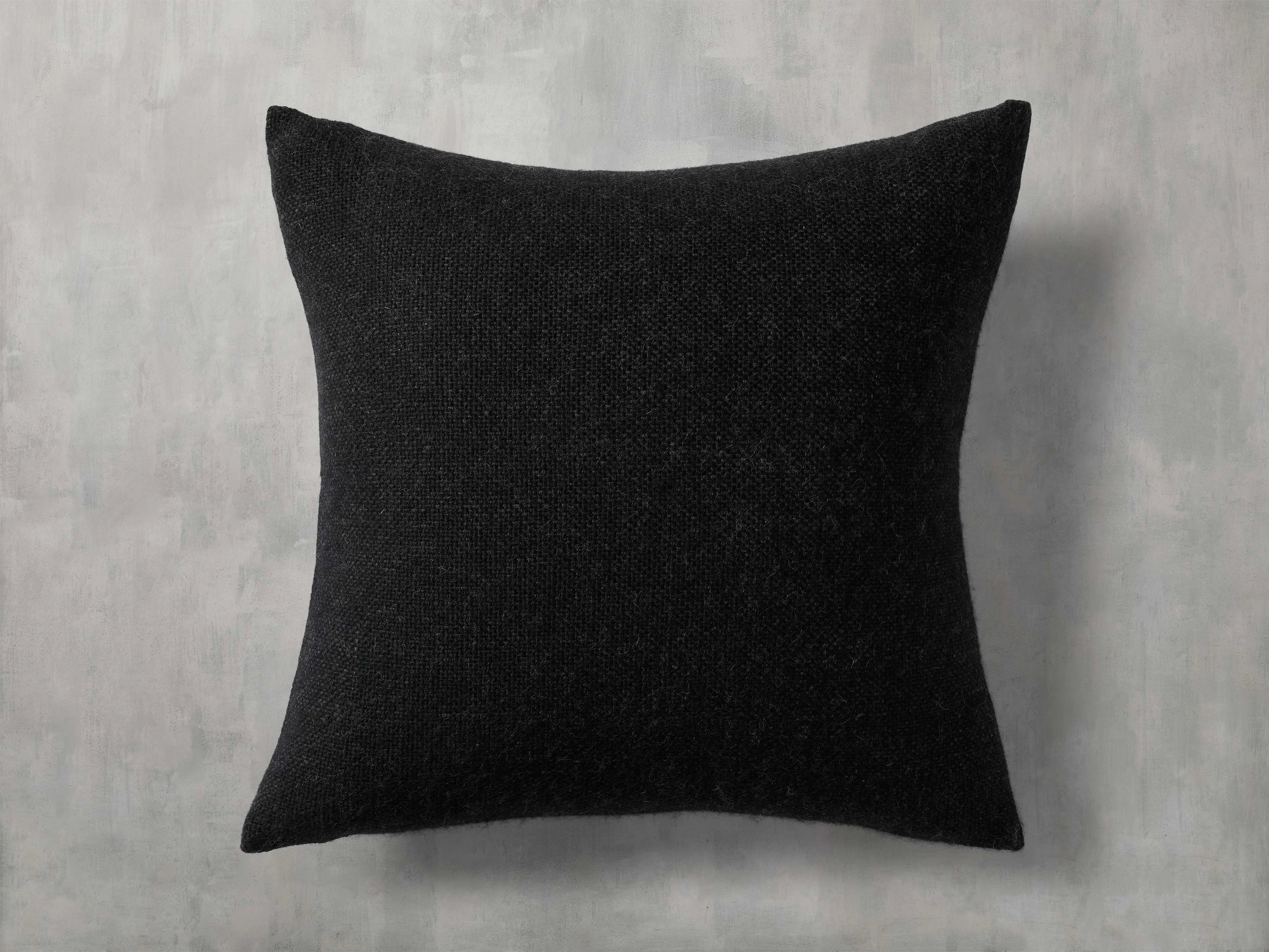 Landis Alpaca Pillow Cover in Onyx
