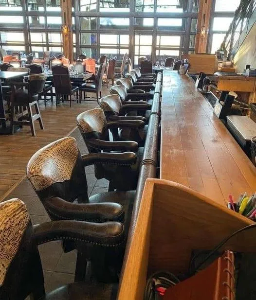 Laramie Western Swivel Bar Chair