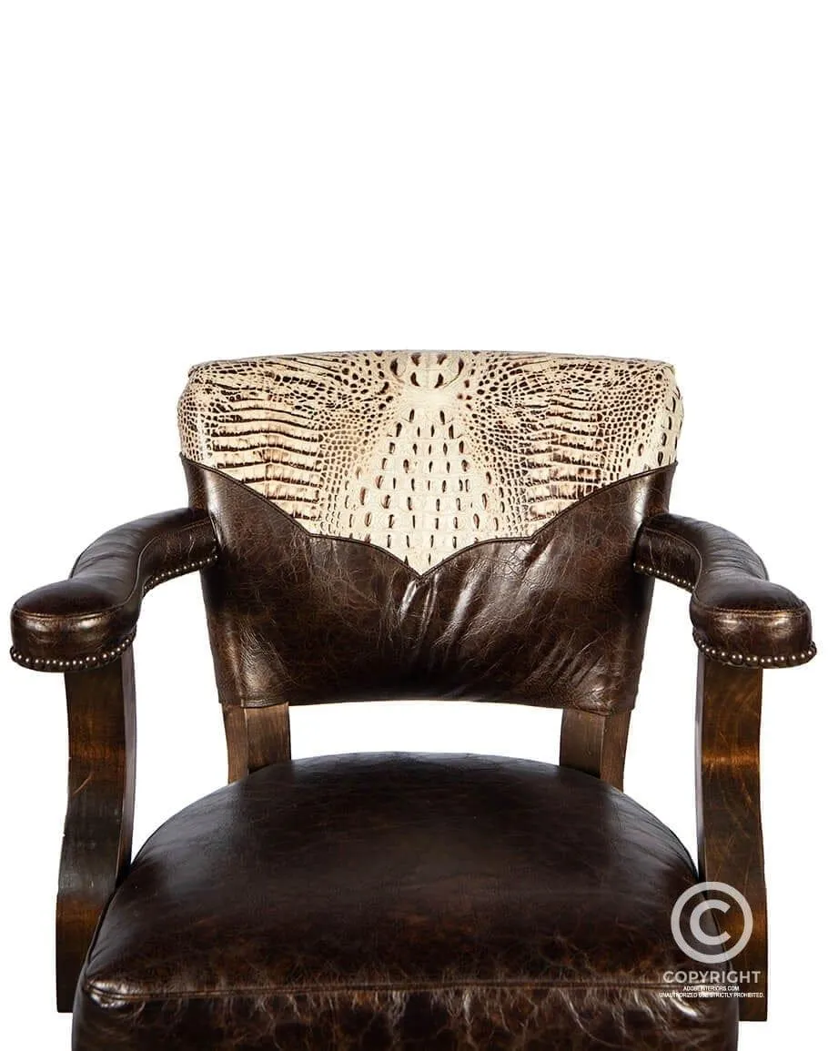 Laramie Western Swivel Bar Chair