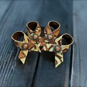 Laredo Embossed Leather Napkin Rings blender, kitchen appliance