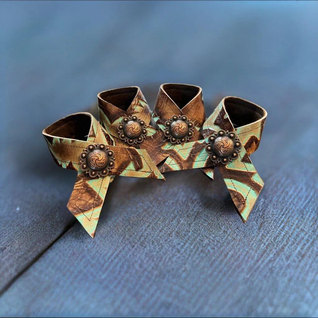 Laredo Embossed Leather Napkin Rings