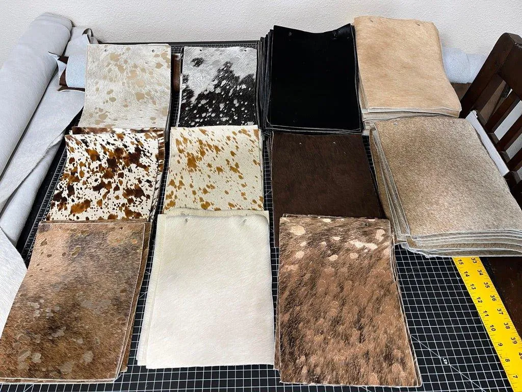 Laser Branded Cowhide Coasters