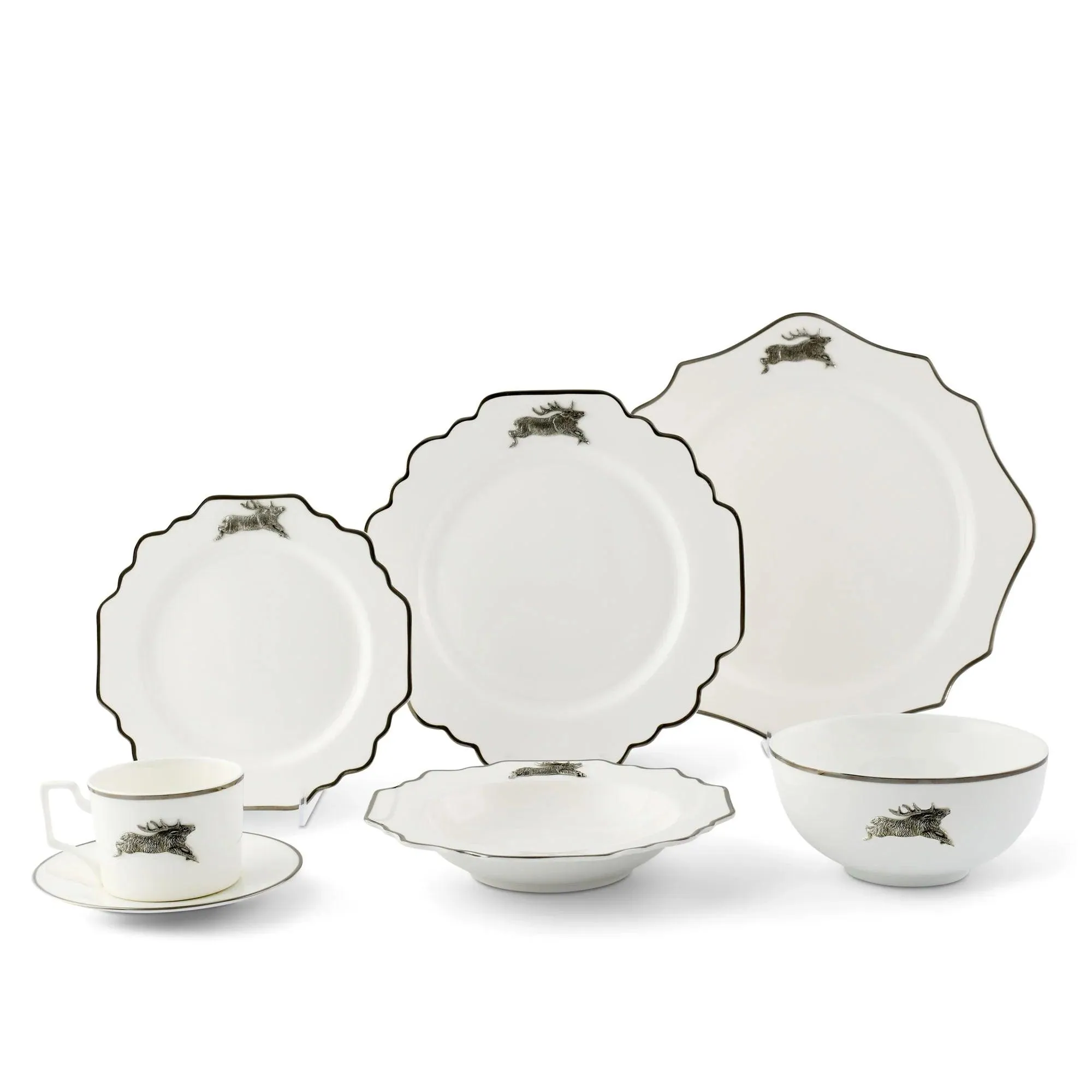 Leaping Elk Bone China Dinnerware