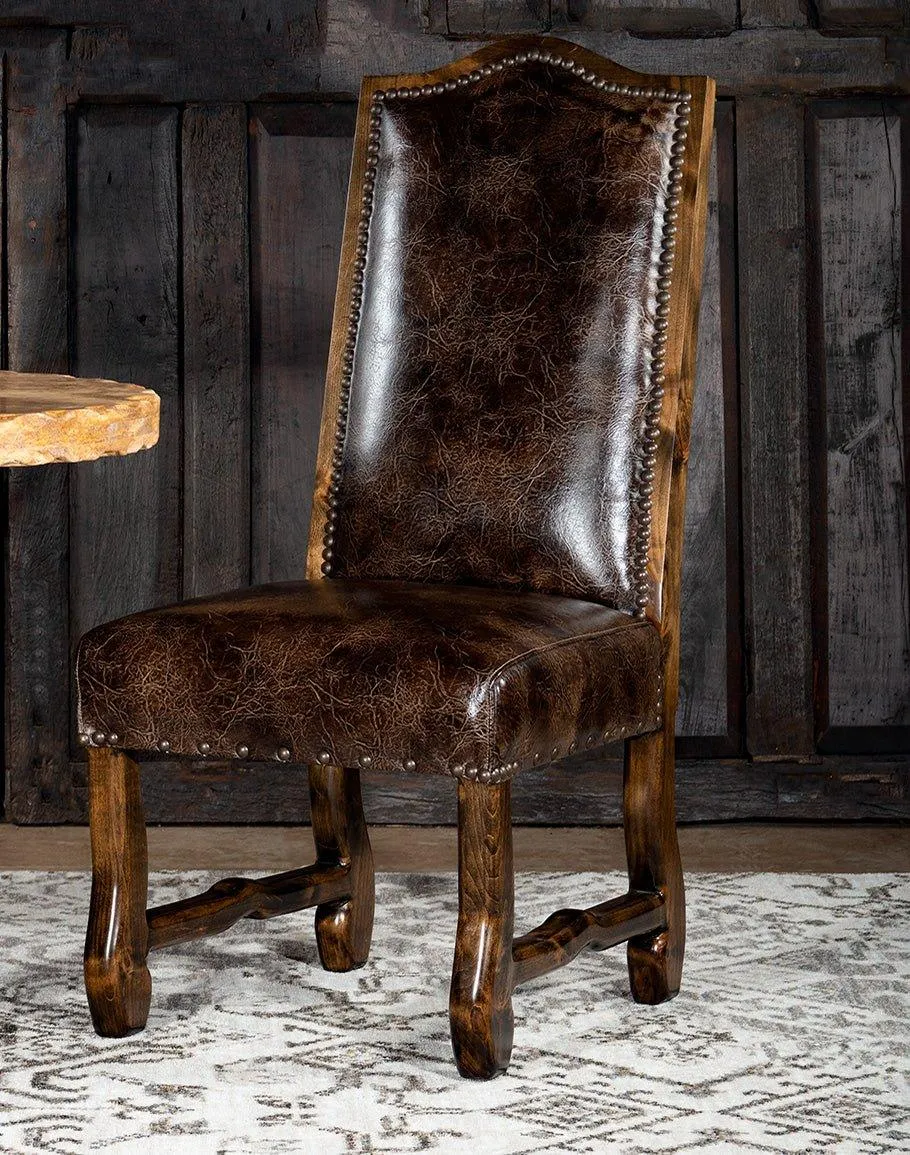 Leather & Axis Hide Side Chair