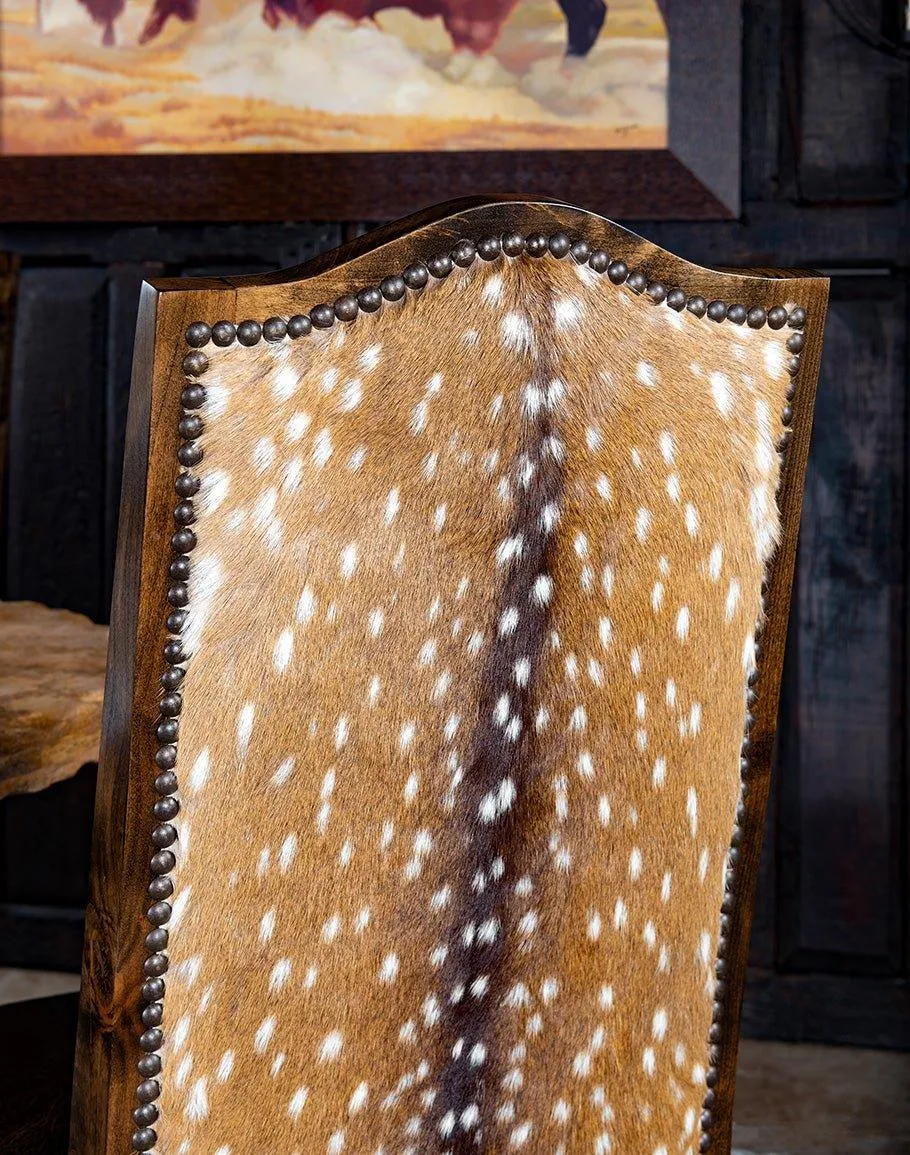 Leather & Axis Hide Side Chair