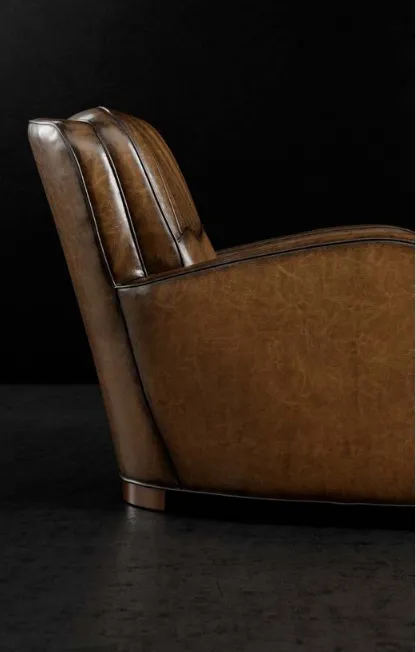 Leather & Cowhide Swivel Chair