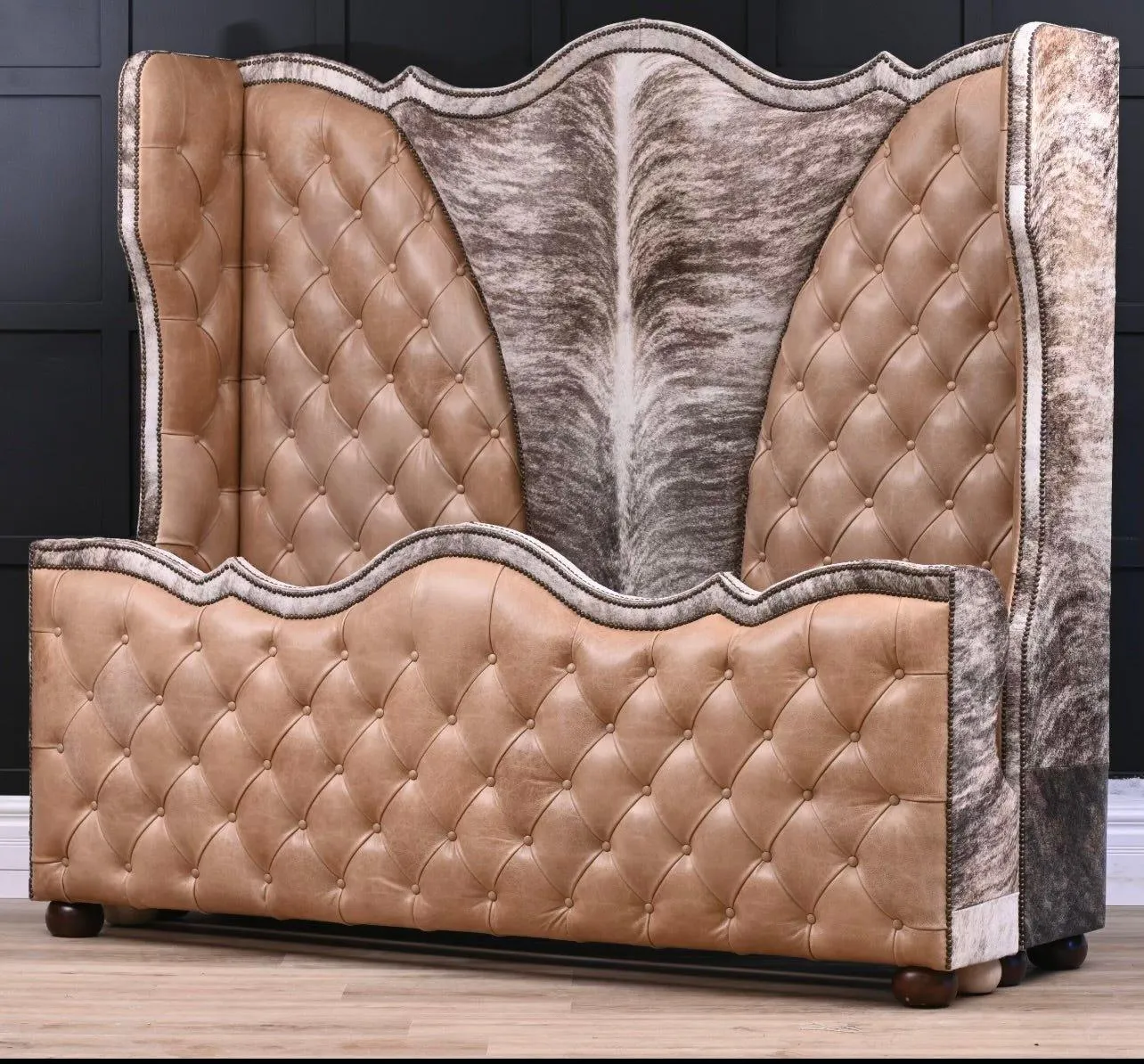 Leather & Cowhide Western Bed