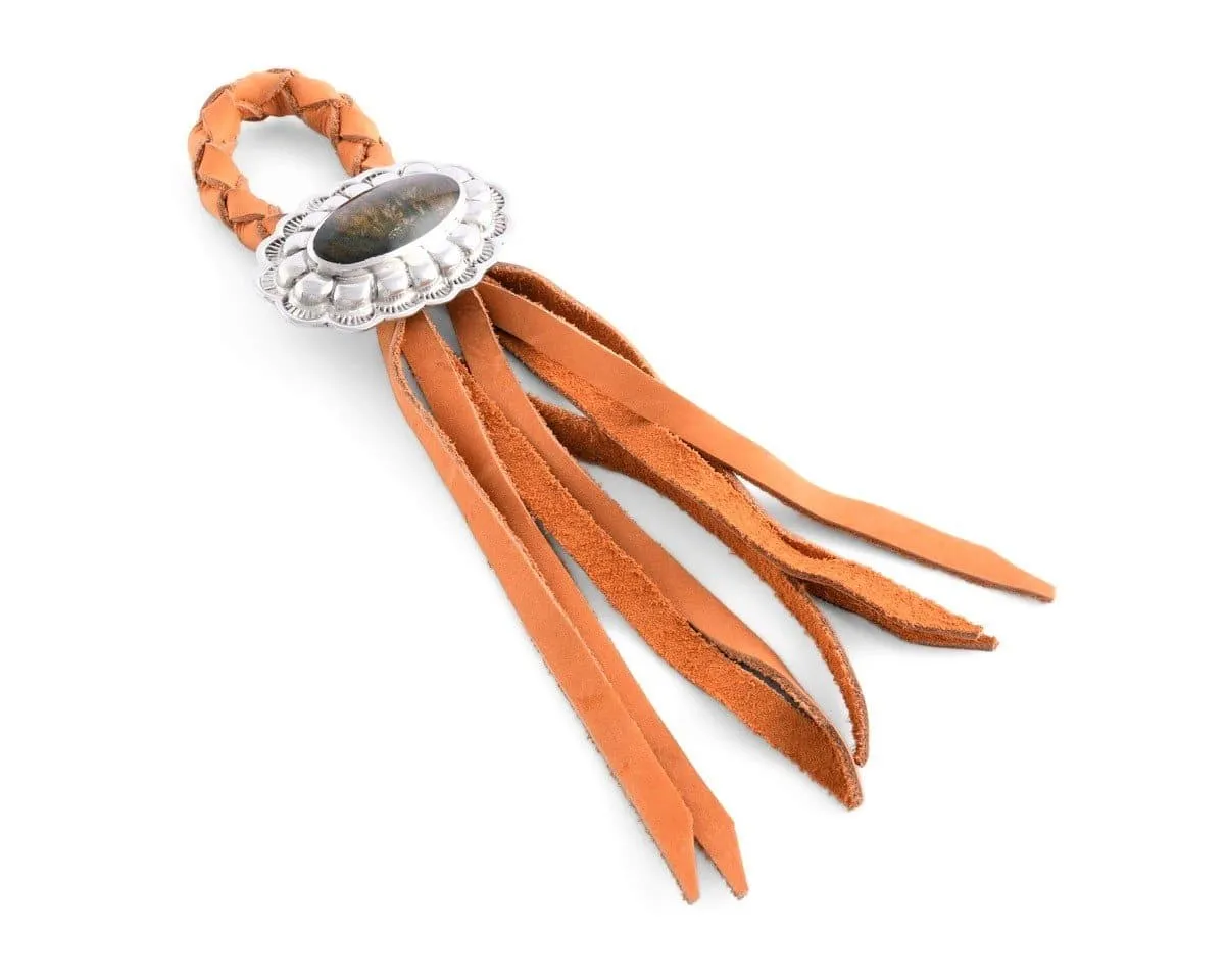 Leather and Silver Concho Napkin Rings