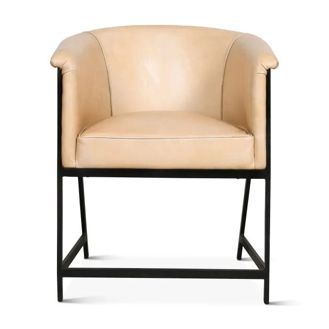 Leather Guest or Dining Chair - 2 Colors