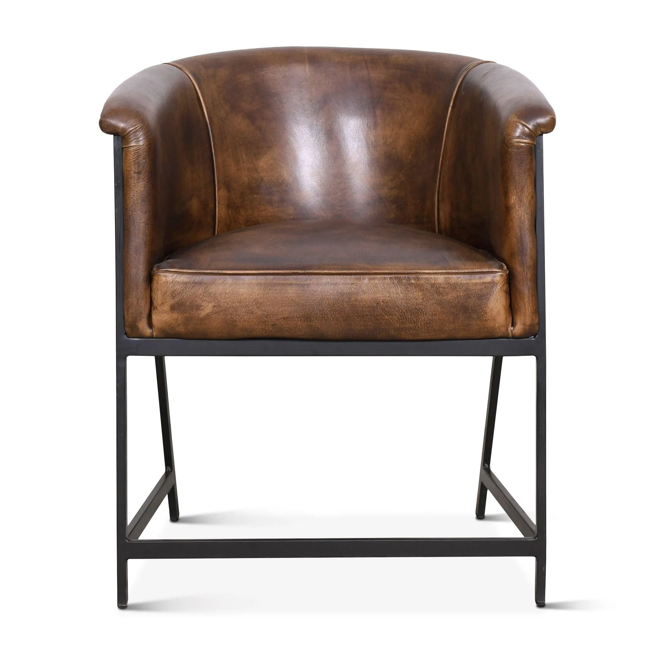 Leather Guest or Dining Chair - 2 Colors