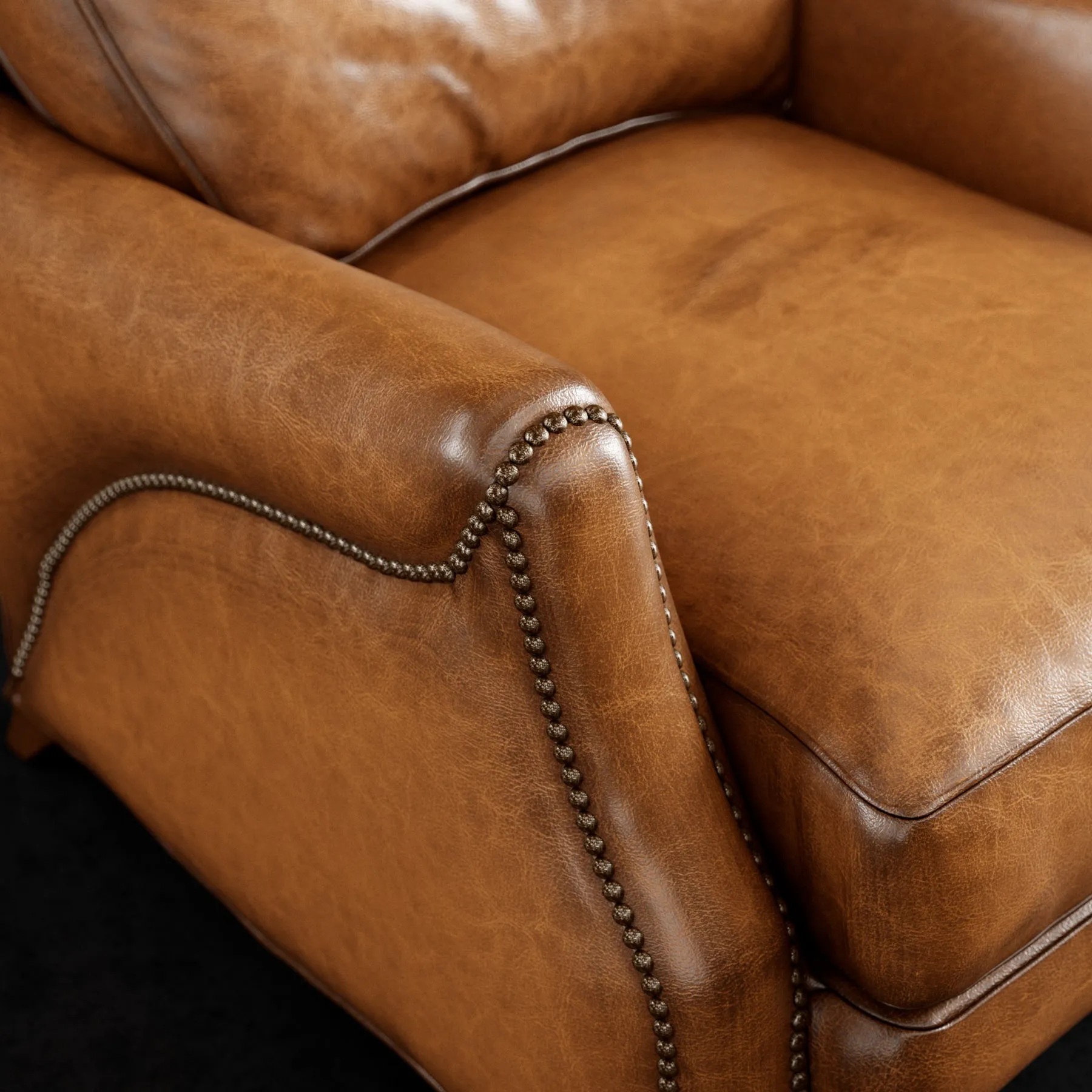 Leather Rancher Arm Chair