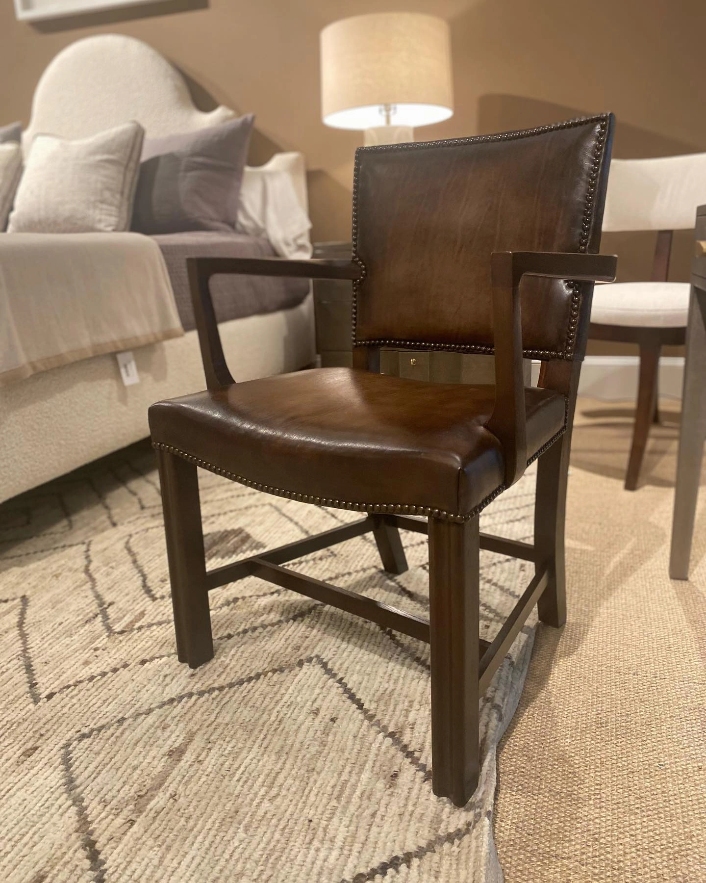 Leather Dining or Office Accent Chair