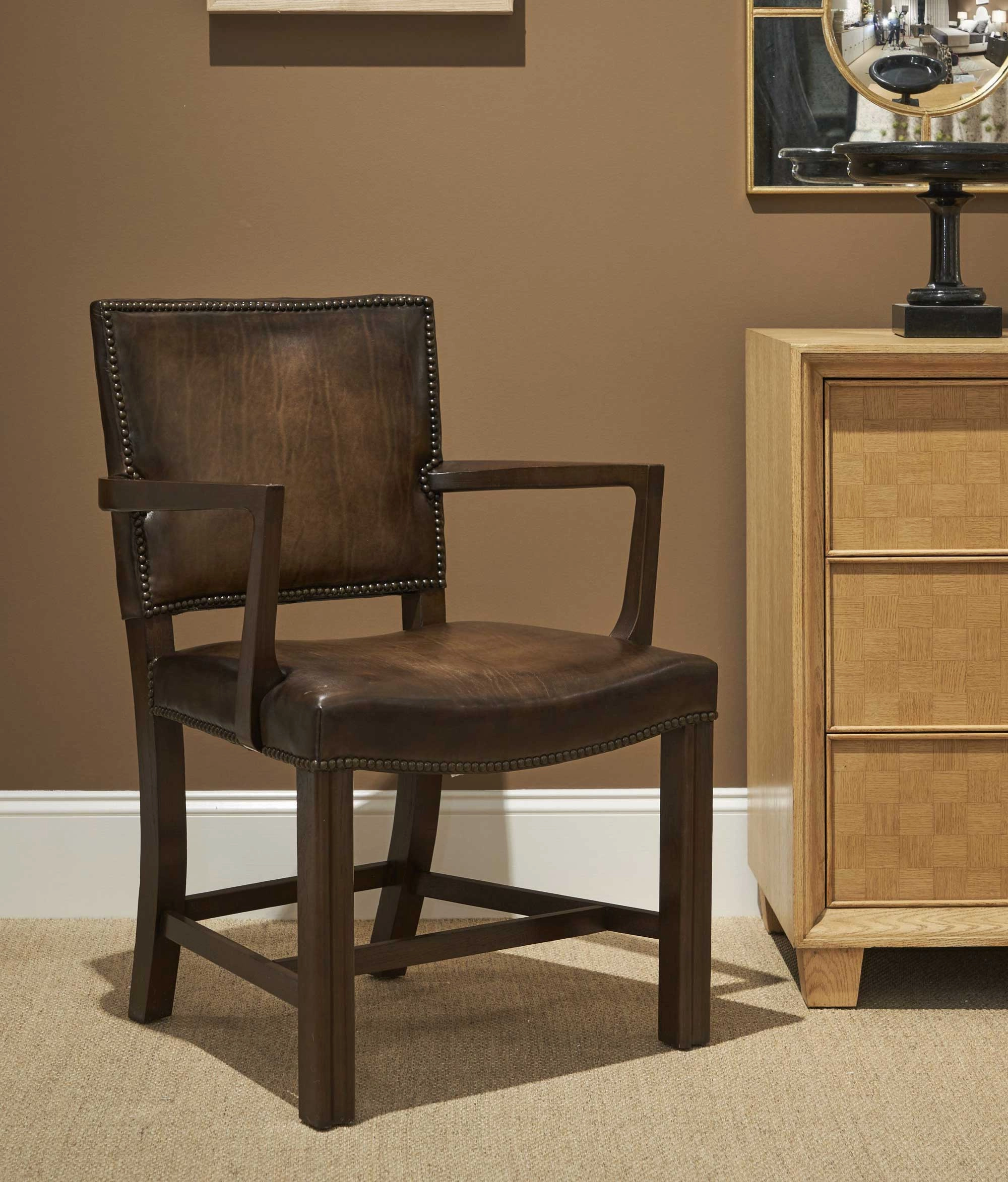 Leather Dining or Office Accent Chair