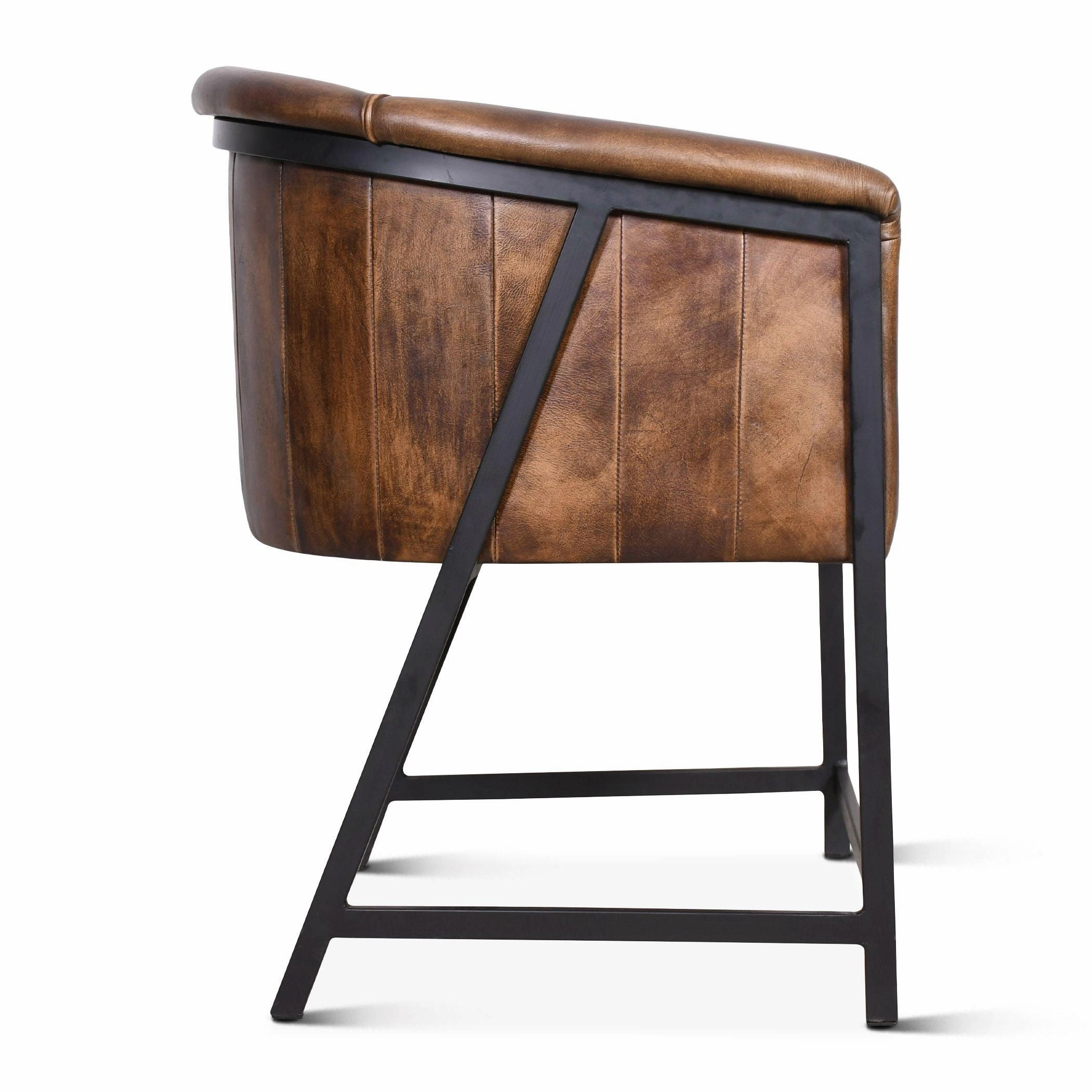 Leather Guest or Dining Chair - 2 Colors