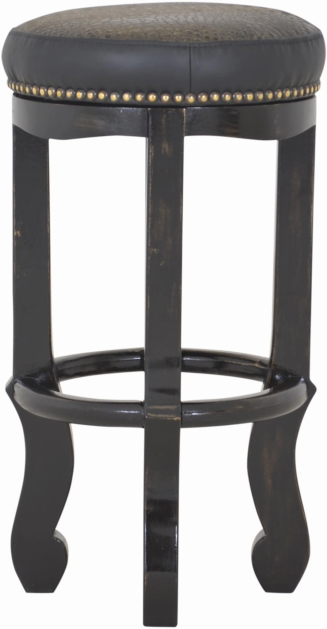 Leather Swivel Bar or Counter Stool glassware set, wine glass