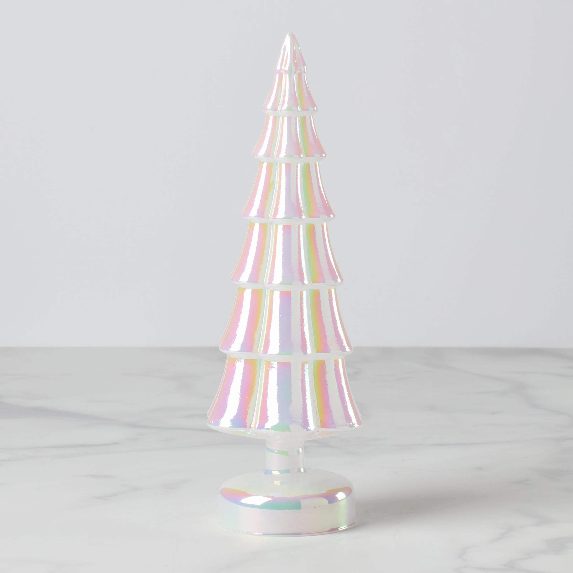 Led Lit Pearl Glass Holiday Tree