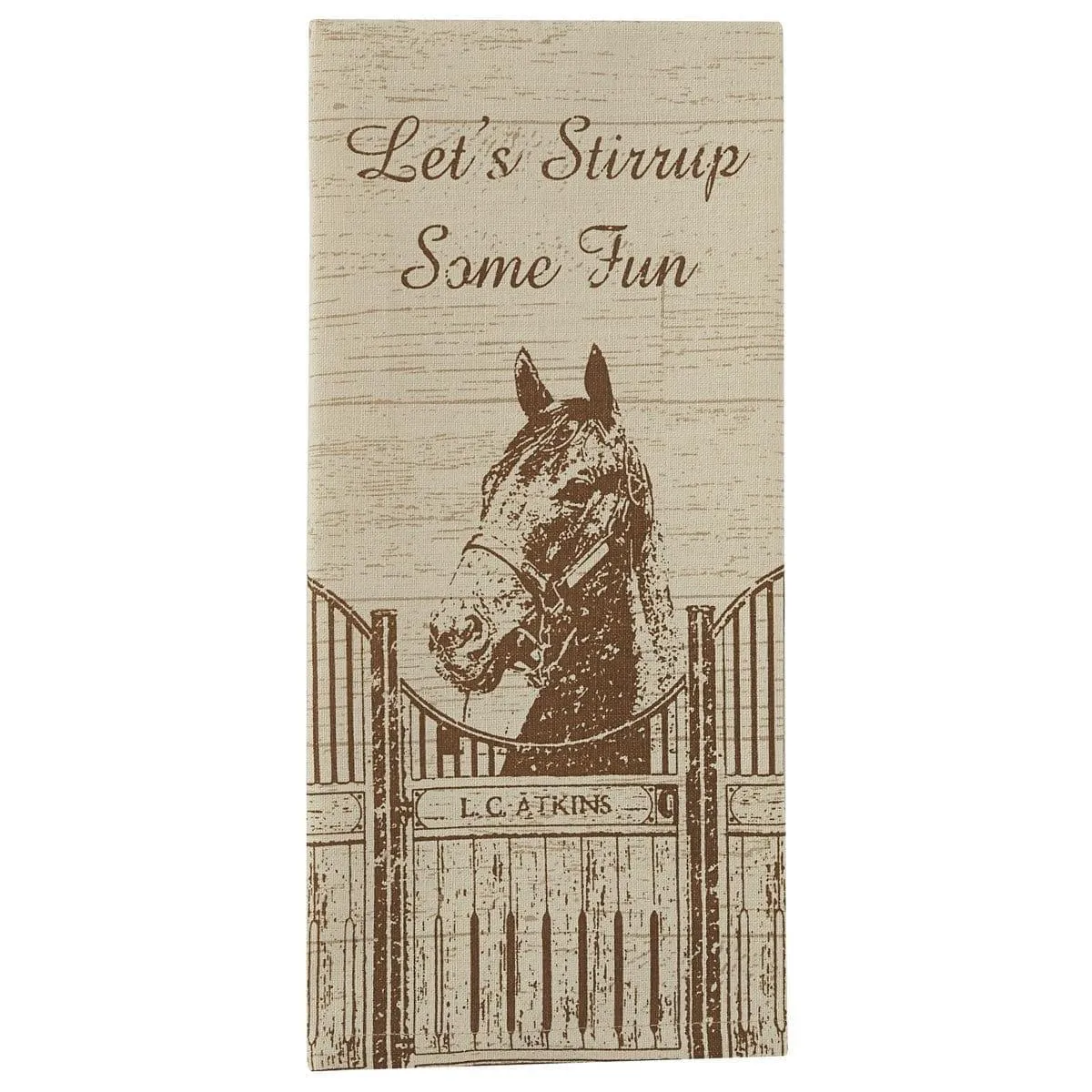 Let's Stirrup Some Fun - Horse Themed Dish Towels
