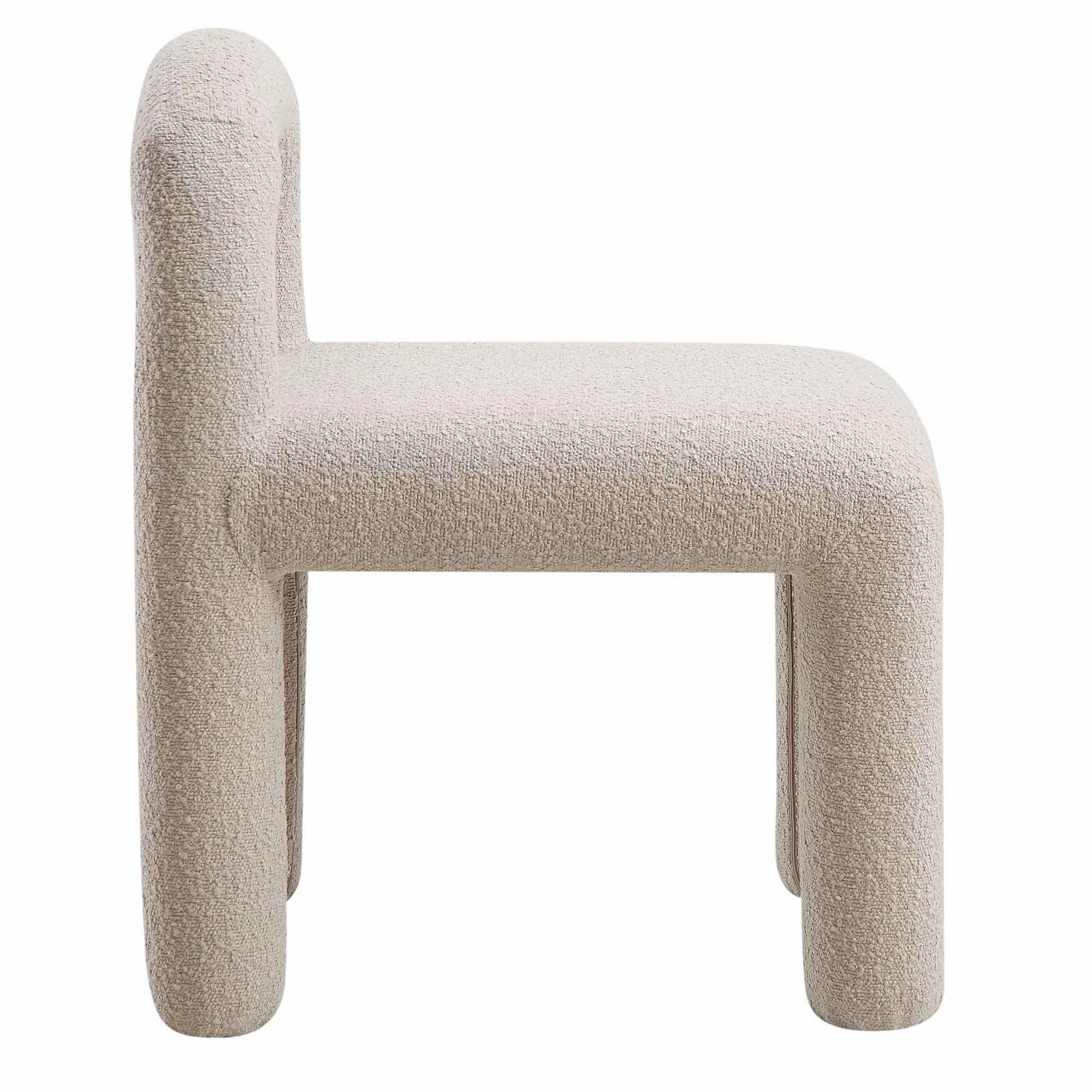 Libby Light Taupe Boucle Dining Chair