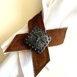 Light Brown Cowhide Napkin Rings toilet seat cover, slow close seat