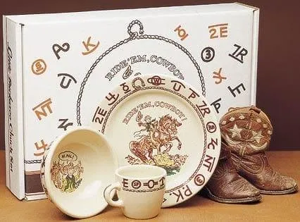 Lil' Cowboy Dish Set