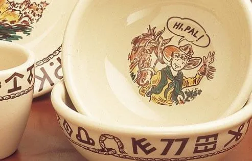 Lil' Cowboy Dish Set