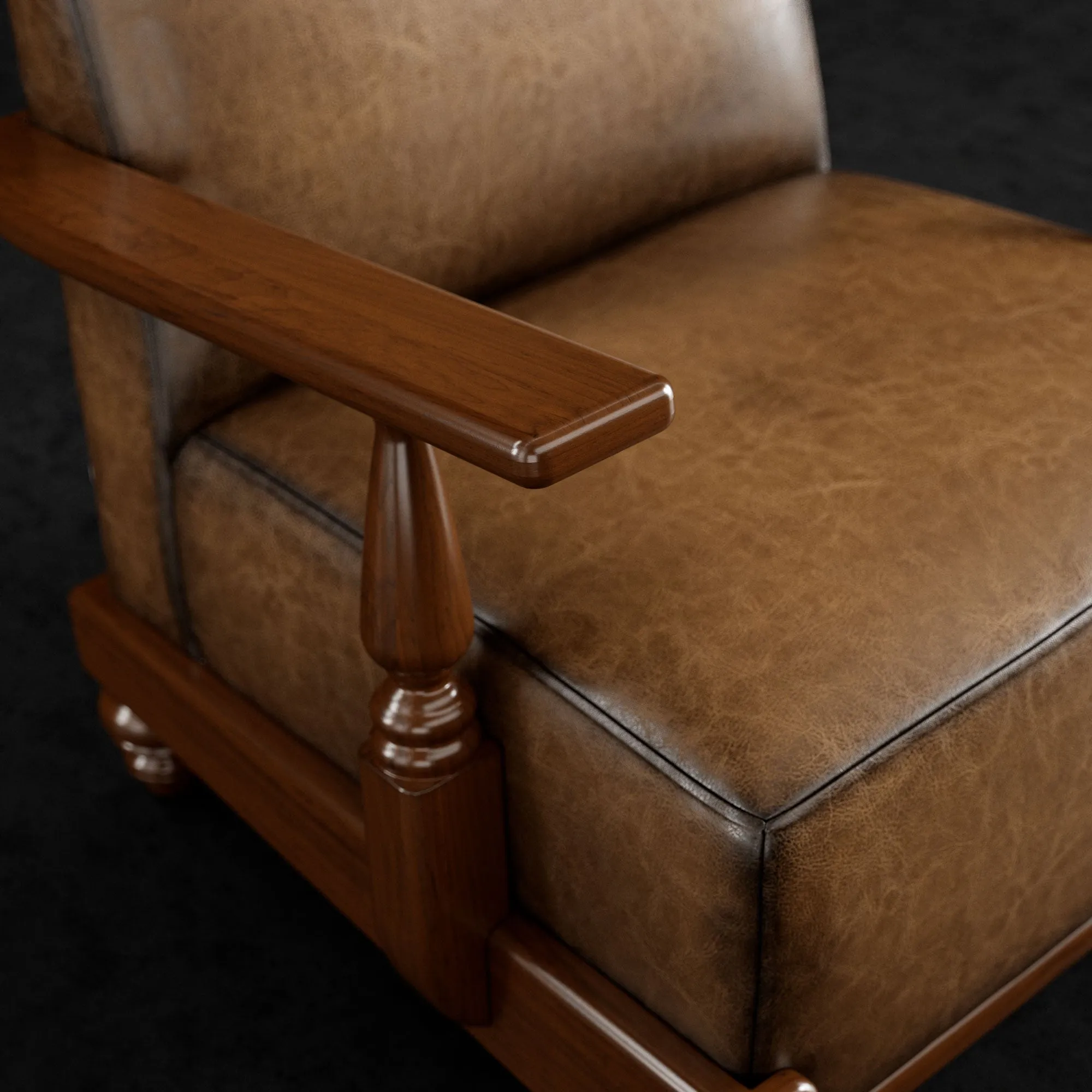 Lincoln Leather Accent Chair