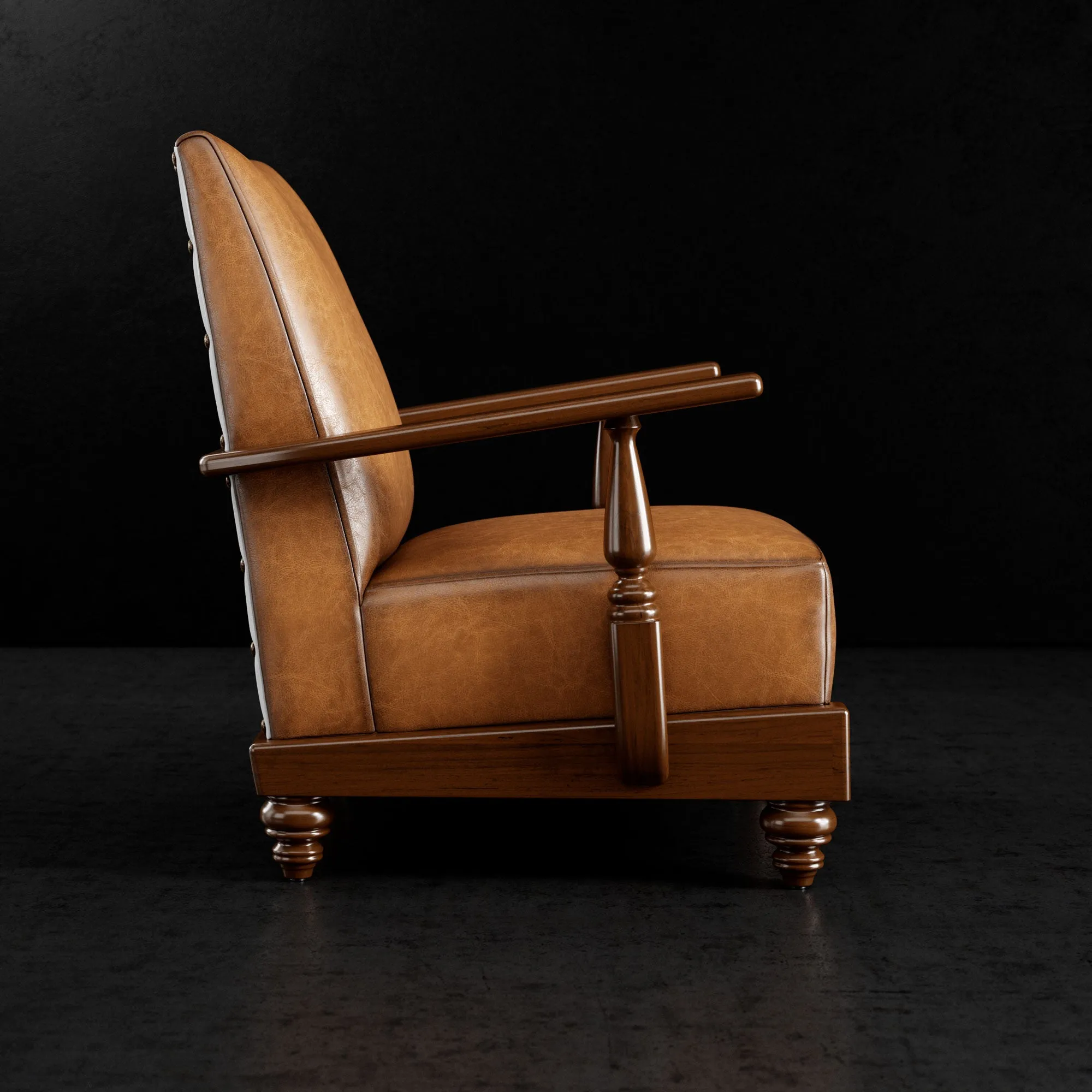 Lincoln Leather Accent Chair