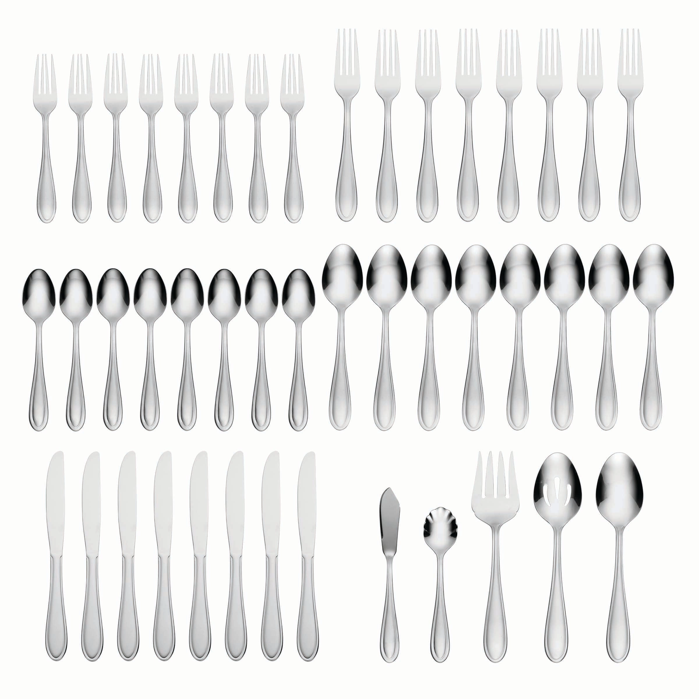 Lincoln 46 Piece Flatware Set with Caddy
