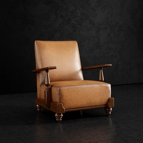 Lincoln Leather Accent Chair glassware set, wine glass