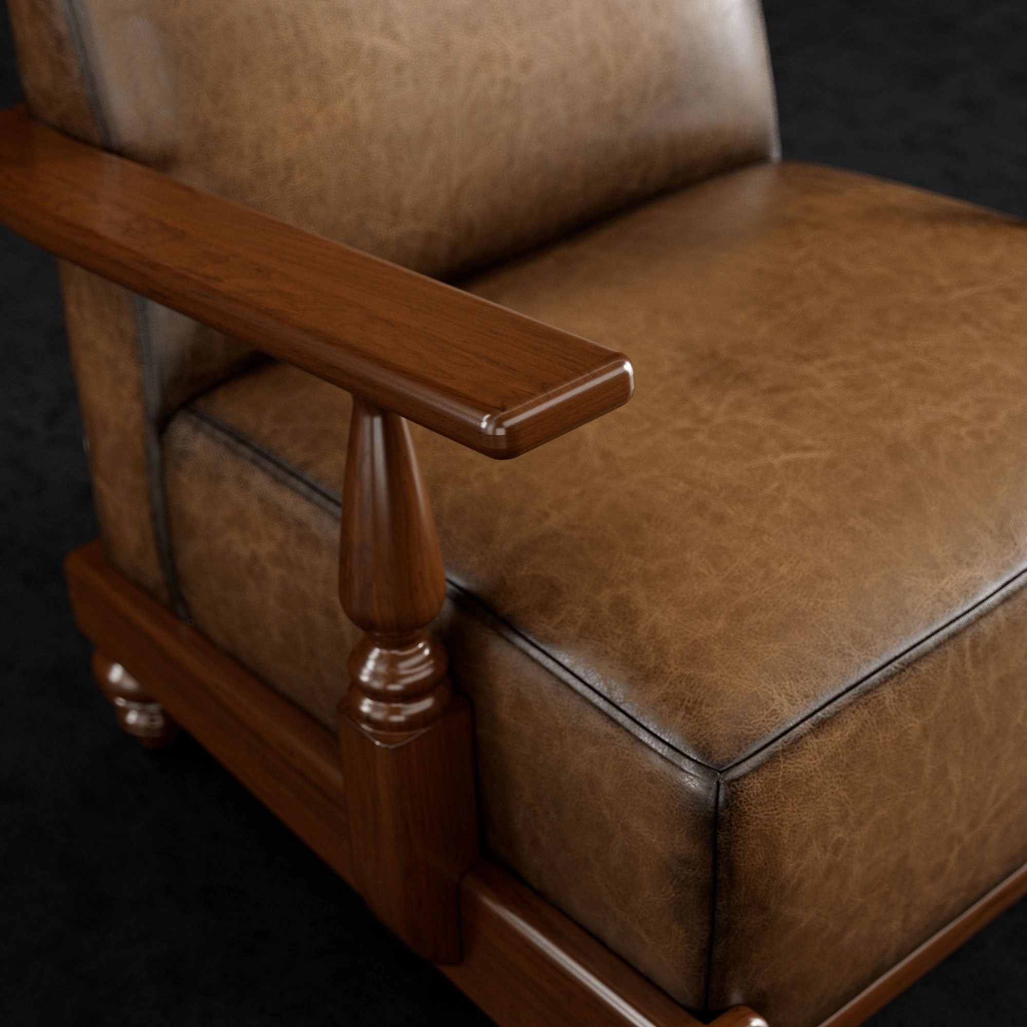 Lincoln Leather Accent Chair