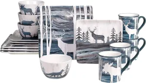 Lone Oak Lodge Dinnerware Collection toilet seat cover, slow close seat