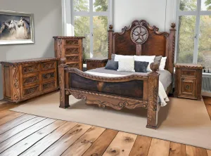 Lonestar Cowhide Bedroom Furniture bedroom furniture, nightstand