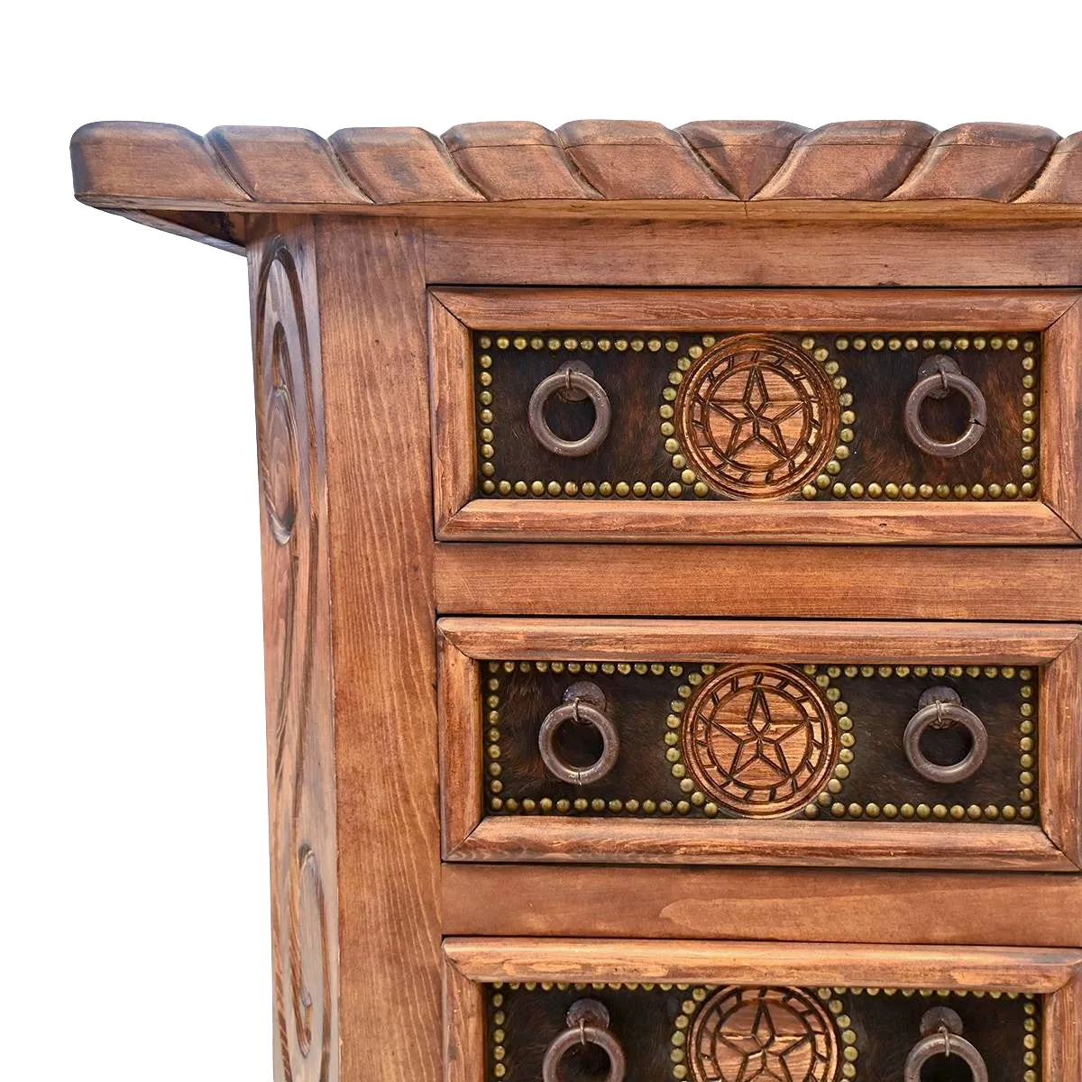 Lonestar Cowhide Chest of Drawers