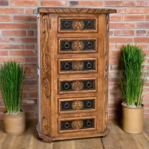 Lonestar Cowhide Chest of Drawers bedroom furniture, nightstand