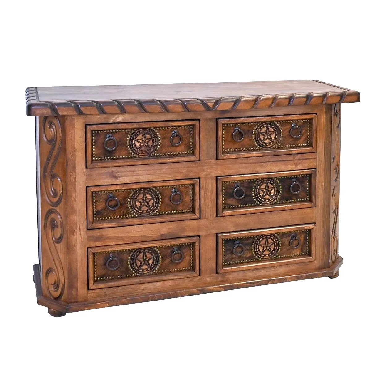 Lonestar Cowhide Dresser