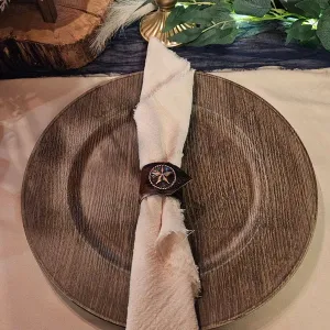 Lonestar Cowhide Napkin Rings toilet seat cover, slow close seat
