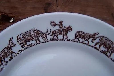 Longhorn China Luncheon Plate
