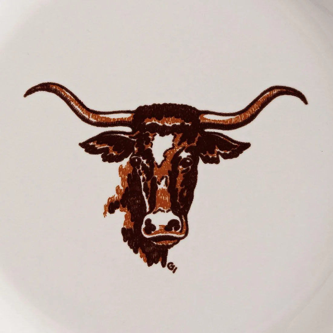 Longhorn China Luncheon Plate
