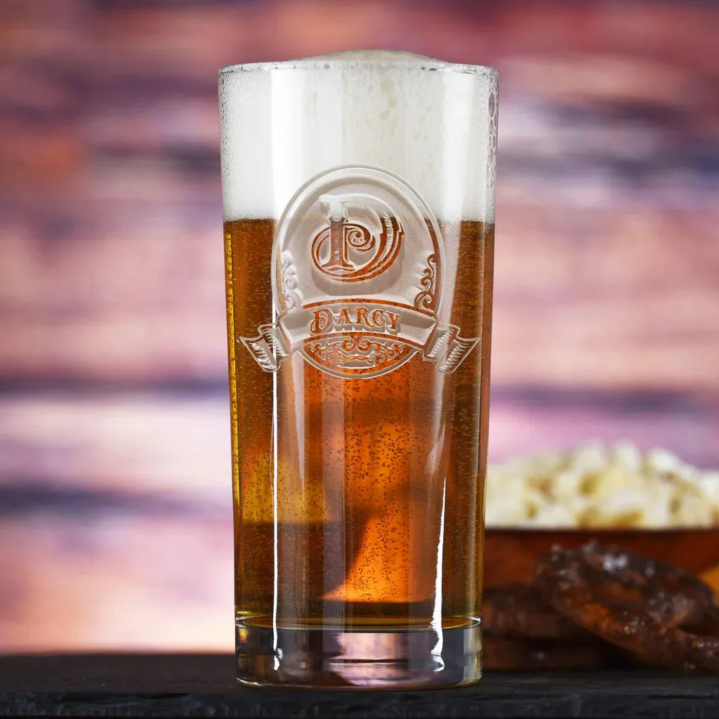 Longhorn Deep Carved Highball Glasses